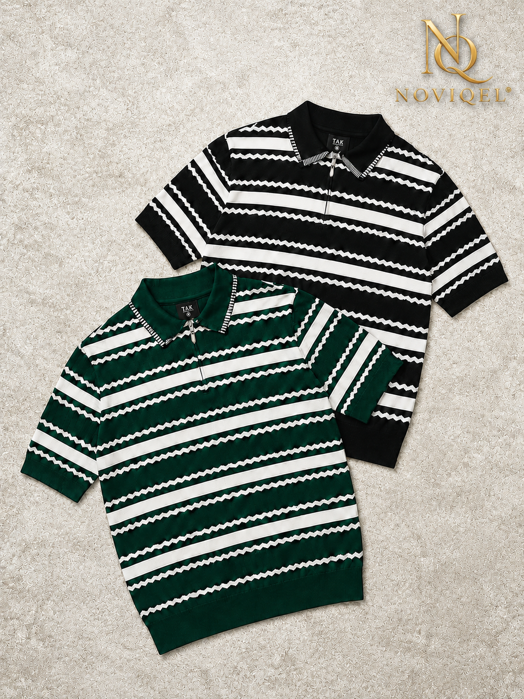 Striped Knitted Short-Sleeve Shirt – view 3