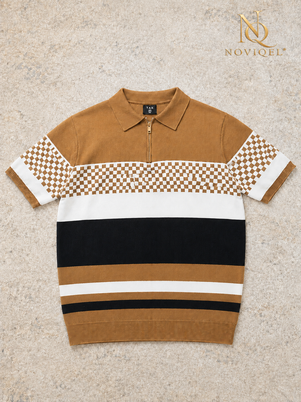 Striped Knitted Short-Sleeve Shirt – view 5