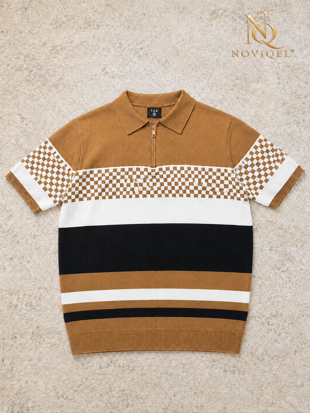 Striped Knitted Short-Sleeve Shirt – view 5
