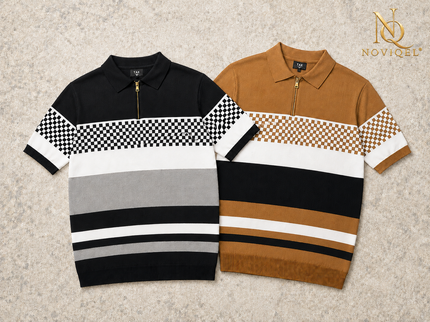 Striped Knitted Short-Sleeve Shirt – view 6