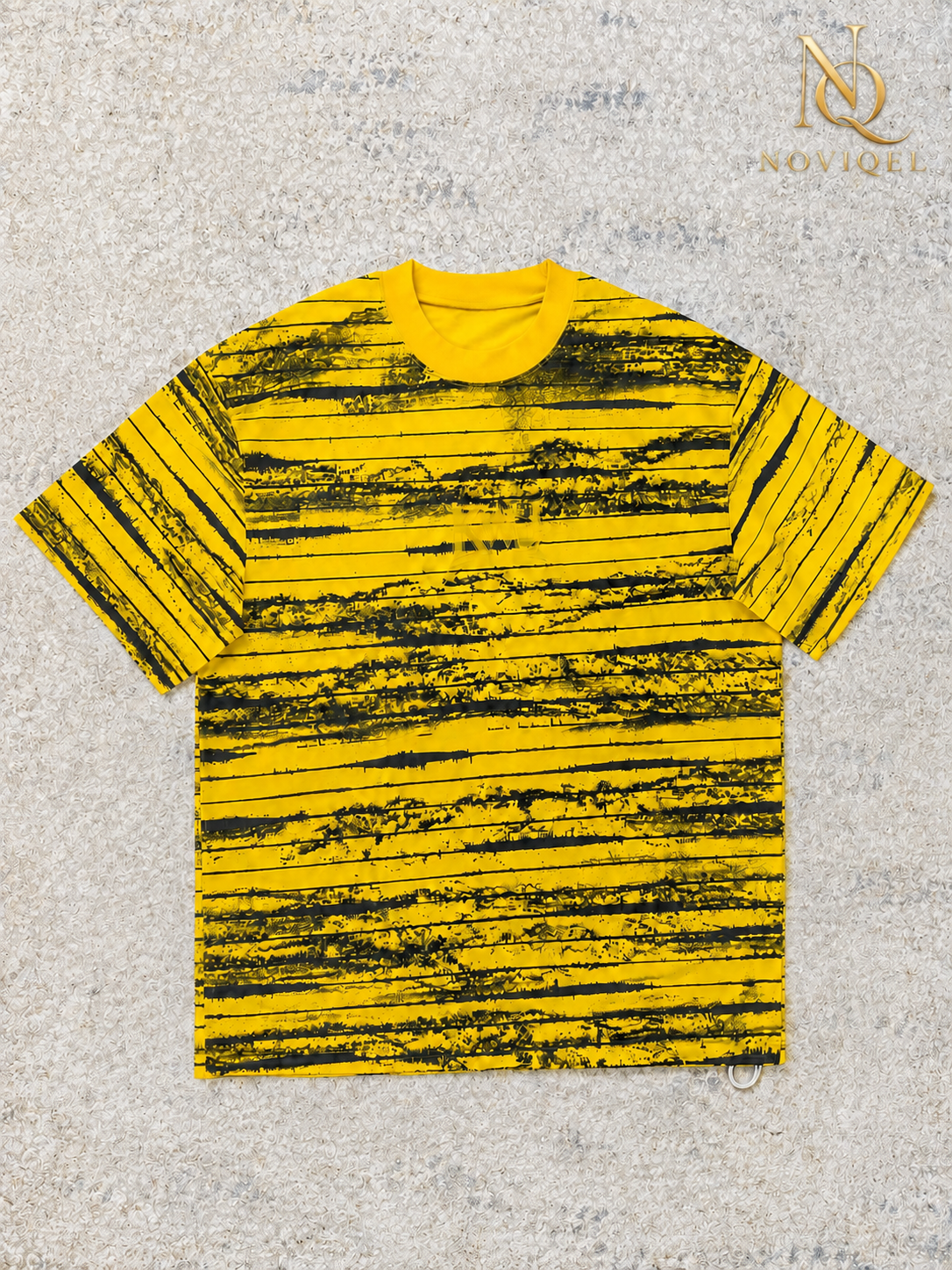 Abstract Stripe Short Sleeve T-Shirt – view 2
