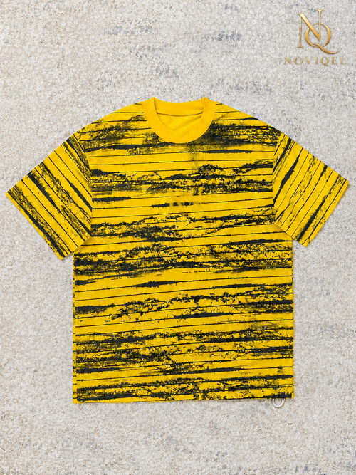 Abstract Stripe Short Sleeve T-Shirt – view 2