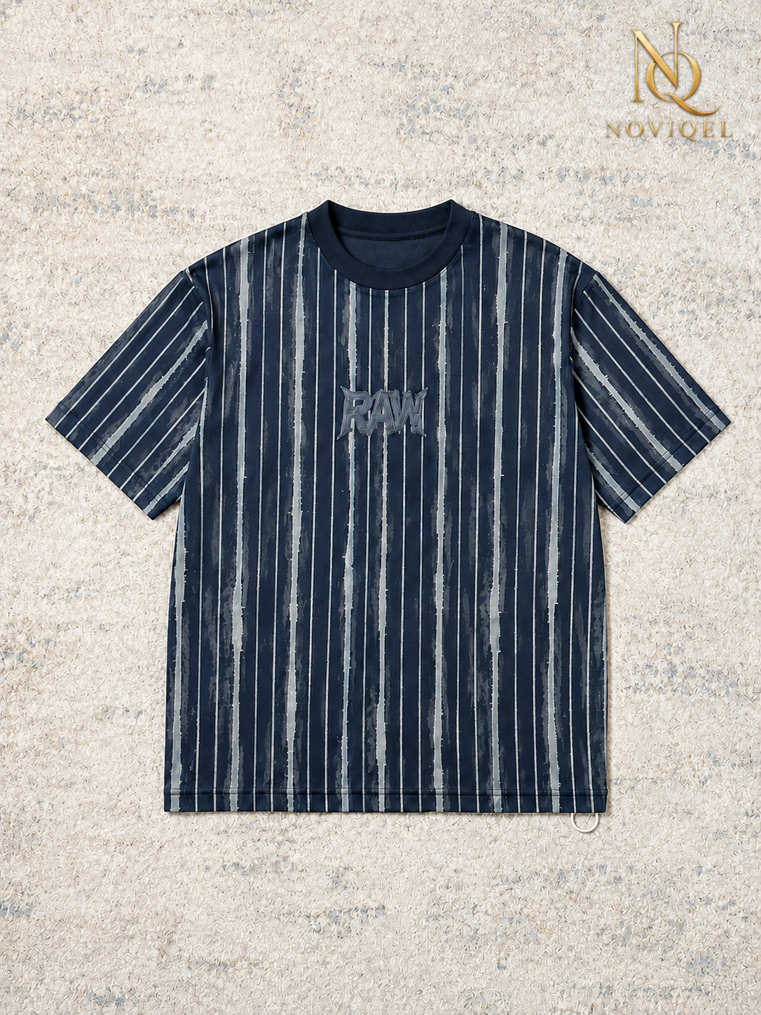 Abstract Stripe Short Sleeve T-Shirt – view 3
