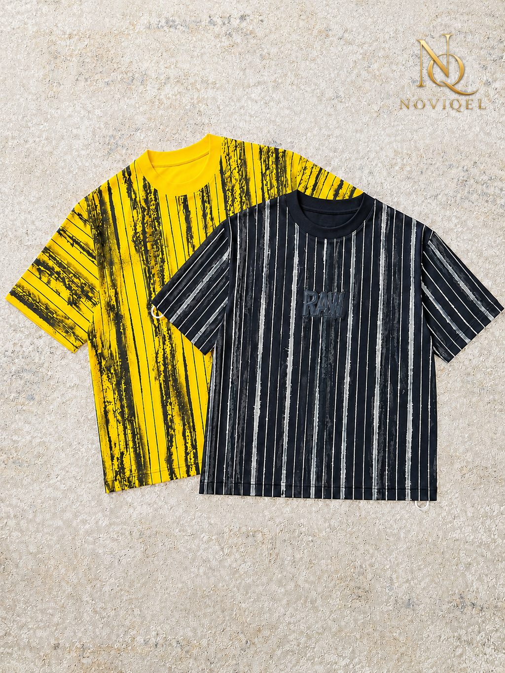 Abstract Stripe Short Sleeve T-Shirt – view 6