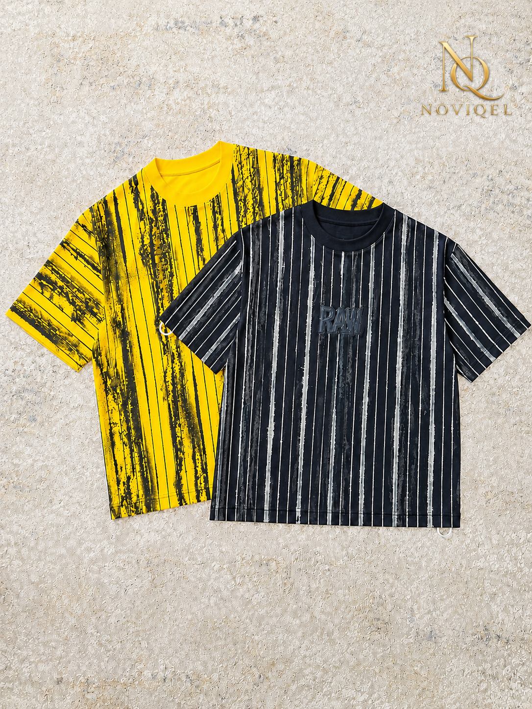 Abstract Stripe Short Sleeve T-Shirt – view 6