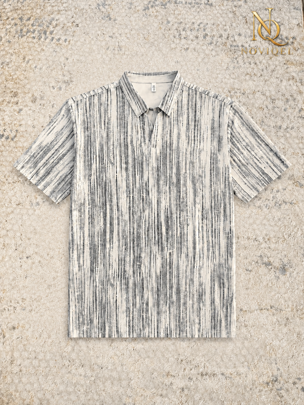 Abstract Print Short-Sleeve Shirt – view 3