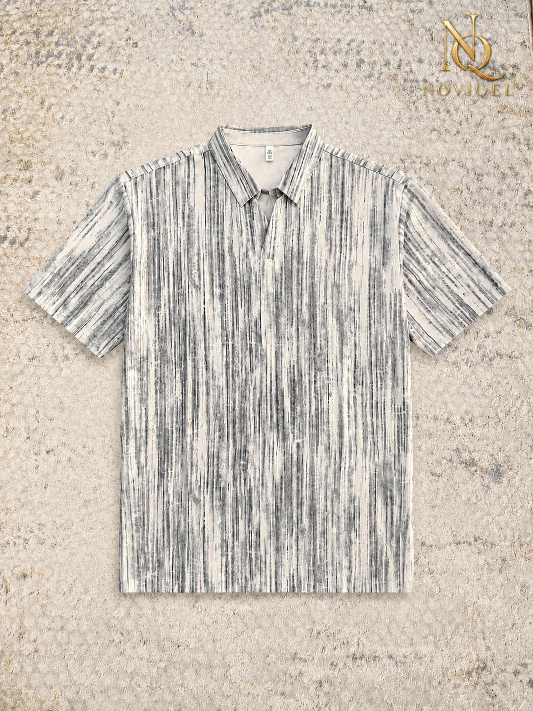 Abstract Print Short-Sleeve Shirt – view 3