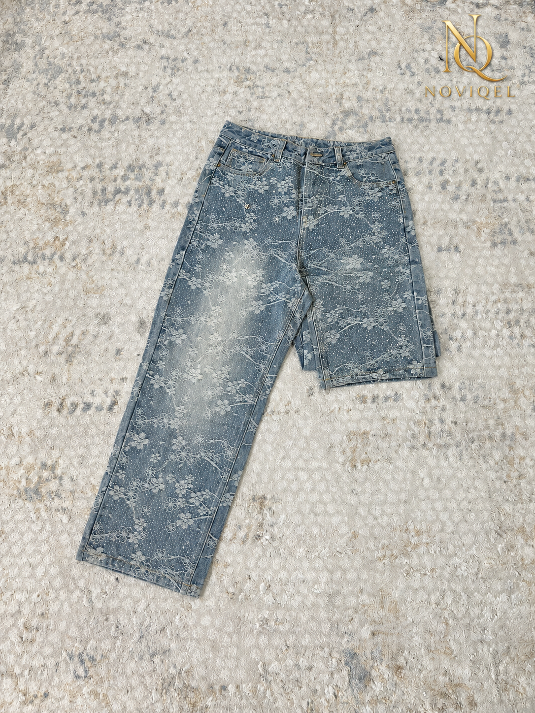 Floral Print Baggy Jeans – view 2