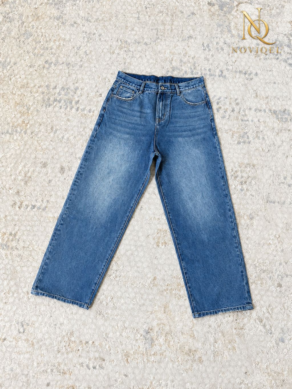 Classic Mid-Wash Baggy Jeans – view 2