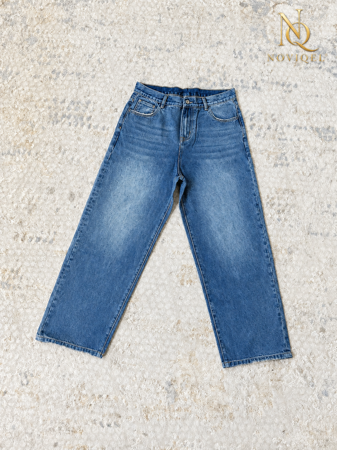 Classic Mid-Wash Baggy Jeans – view 2