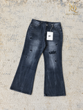 Distressed Black Flare Jeans – featured view