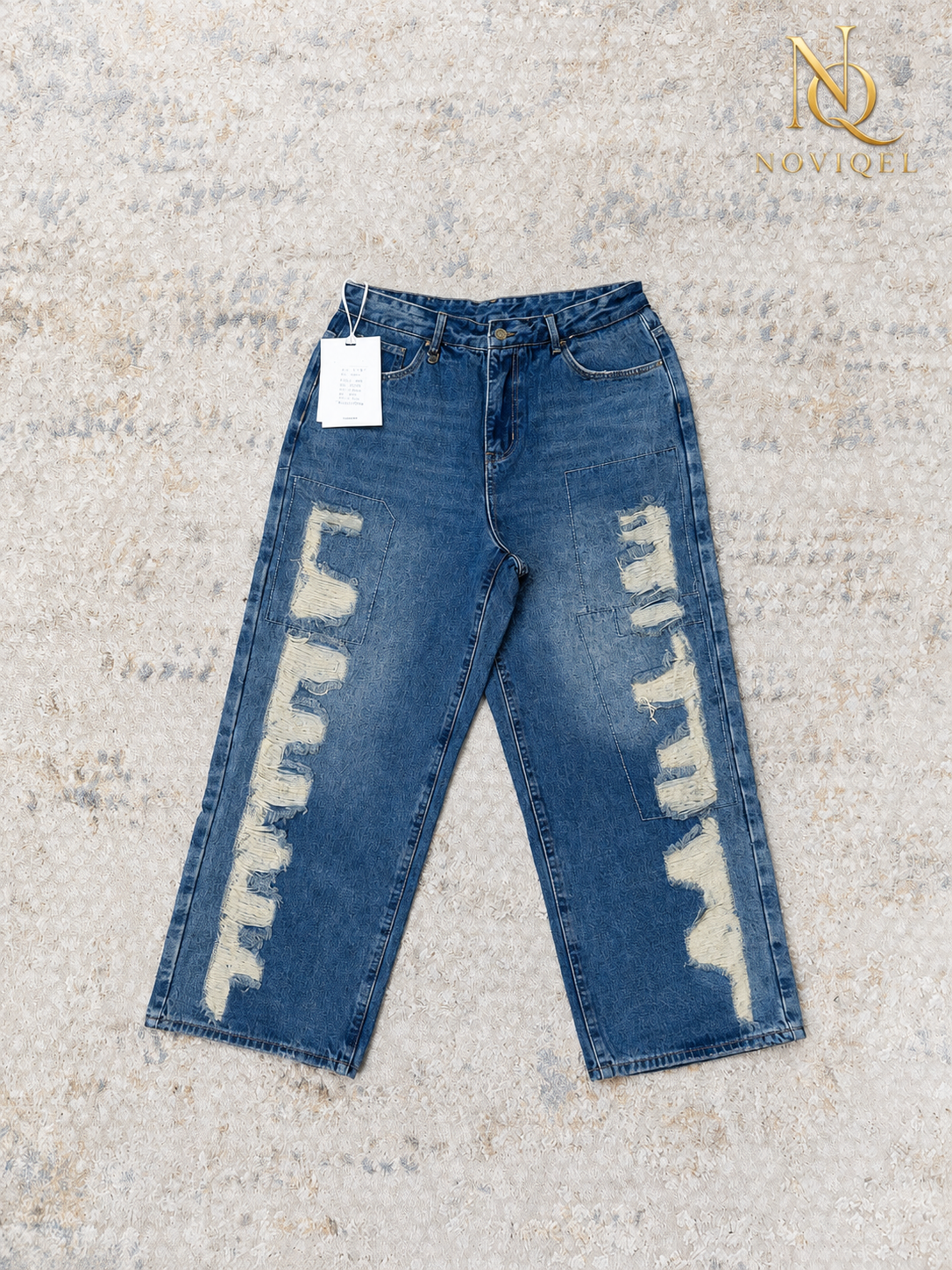 Raw Distressed Baggy Jeans – featured view