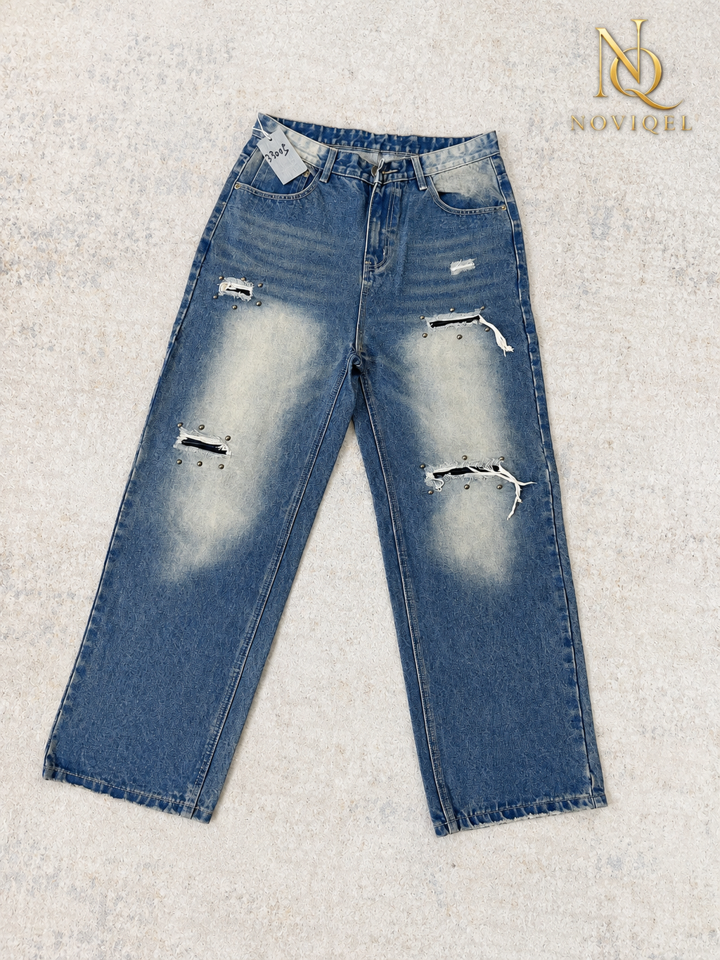 Heavy Distressed Baggy Jeans – featured view