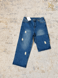 Distressed Mid-Wash Baggy Jeans – featured view