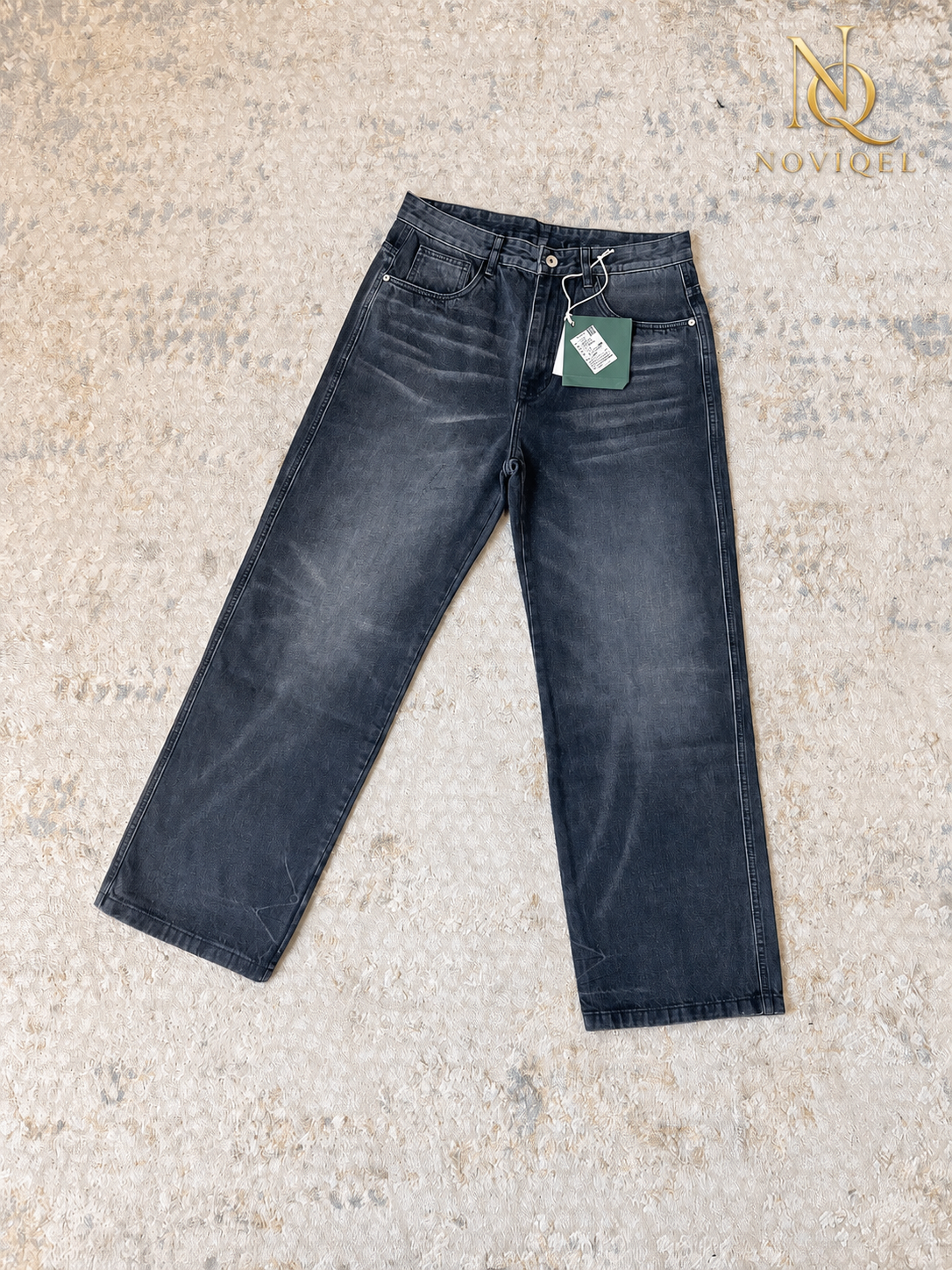 Washed Black Baggy Jeans – view 2