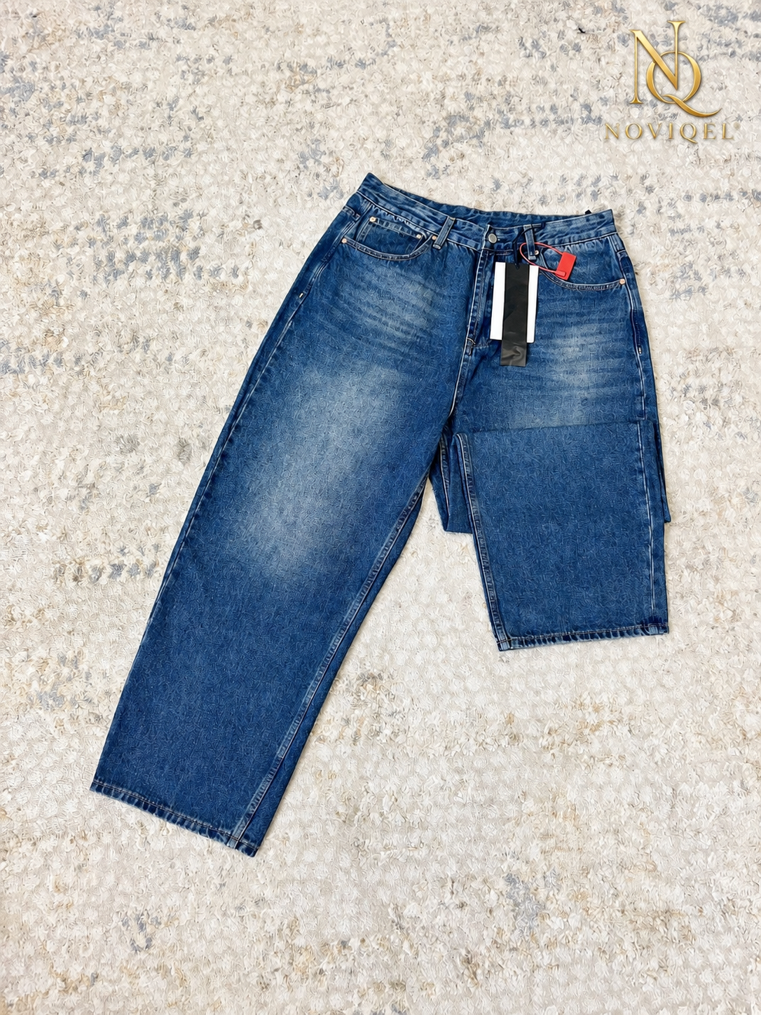 Mid-Wash Baggy Jeans – view 2