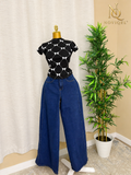 Dark-Wash Wide-Leg Jeans – featured view